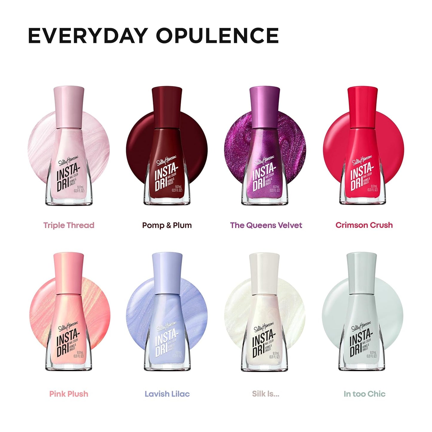 Insta-Dri Nail Polish, Luxe Finish Collection, the Queens Velvet, 0.31 Fl Oz